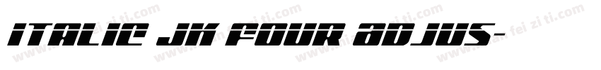 italic JK Four Adjus字体转换